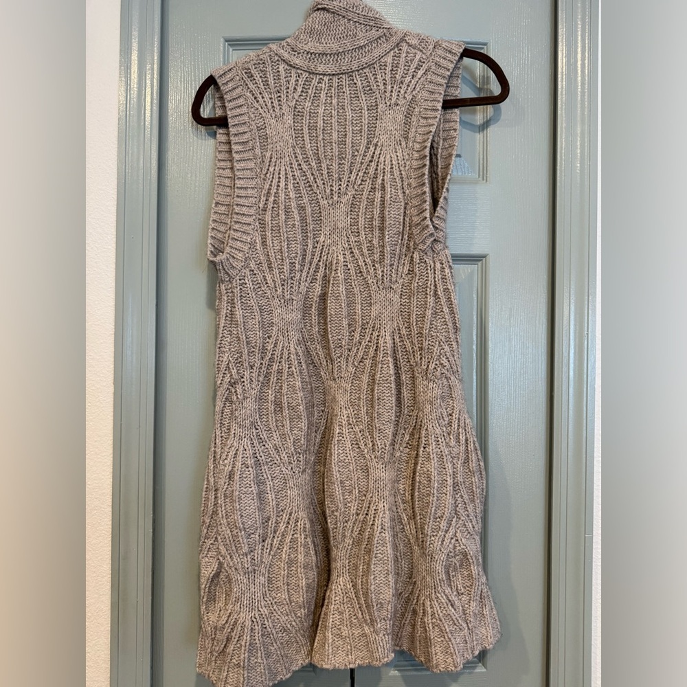 Cable knit sweater vest